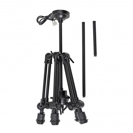 Viseća svjetiljka Amsterdam od željeza s 5 sjenila