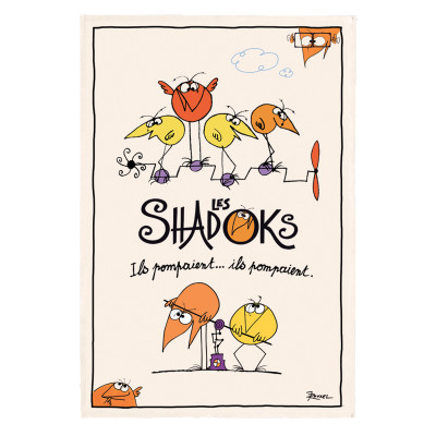 Shadoks Pumpali su čajni ručnik