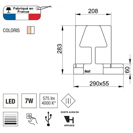 Lampa Luxi sa stanicom za punjenje pametnog telefona