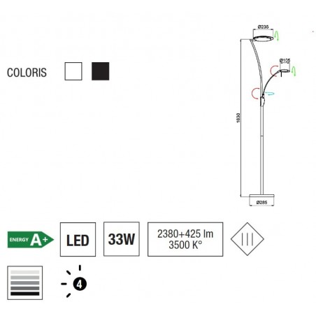Podna lampa Kitel 89