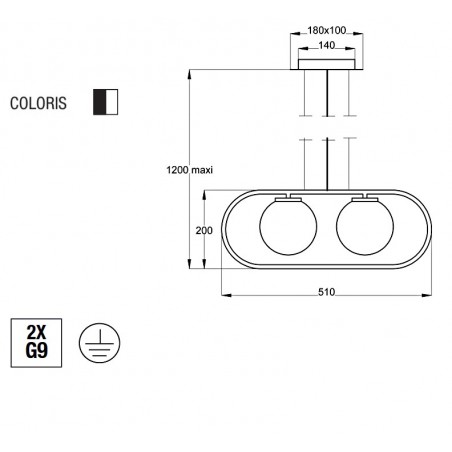 Tacatac viseća lampa