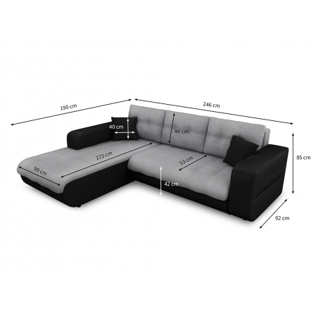 Célia Left Corner Sofa 4-Seater