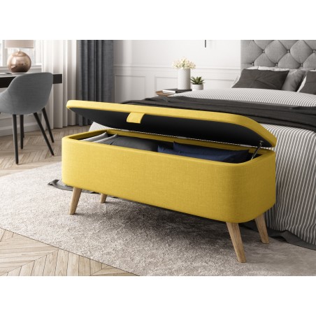 Polka end-of-bed bench with storage