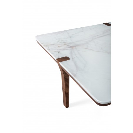 Corner rectangular coffee table