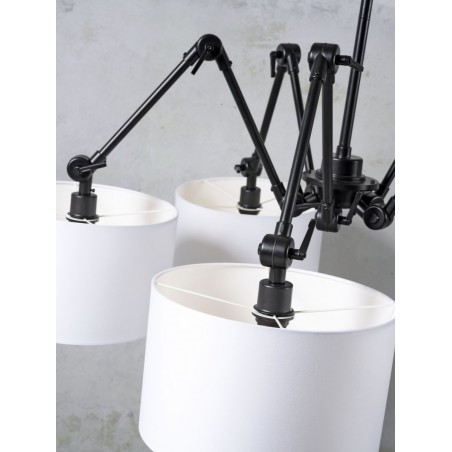 Amsterdam Cotton Pendant Light with 5 Lampshades