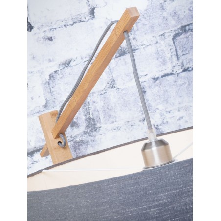 Andes Floor Lamp in Natural Bamboo and Linen