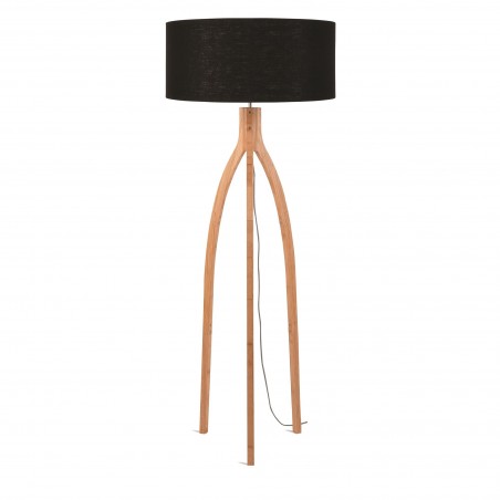 Annapurna Floor Lamp in Natural Bamboo and Linen