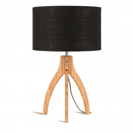 Annapurna Table Lamp in Natural Bamboo and Linen