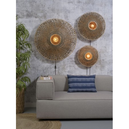Bali Wall Lamp in Bamboo and Iron