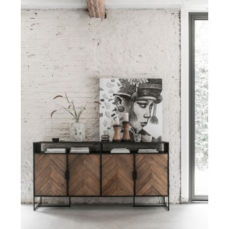 Criss Cross Sideboard No.2 with 4 Doors