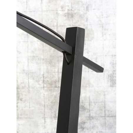 Palawan Floor Lamp in Black Bamboo