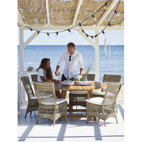 Outdoor dining chair Marie cushion included