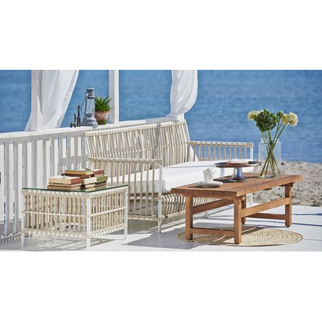 Caroline coffee table and outdoor glass top