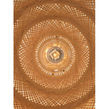 Palawan pendant in bamboo and iron