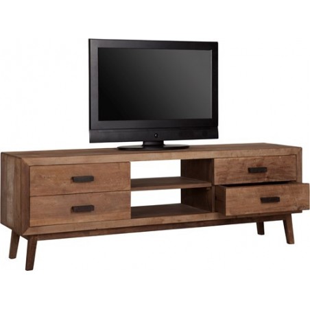 Vintage TV Stand with 4 Drawers