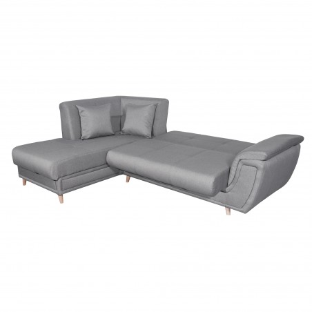 Forty left-hand convertible fabric corner sofa