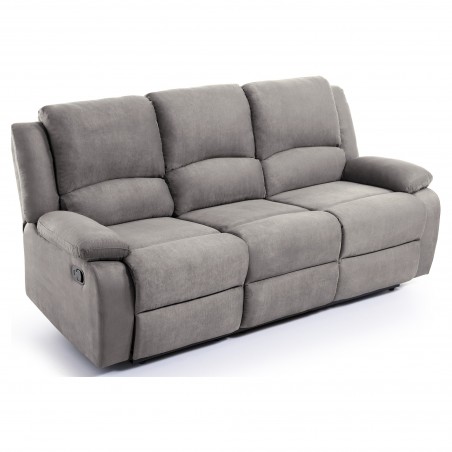 9121 Manual 3 Seater Microfiber Relaxation Sofa