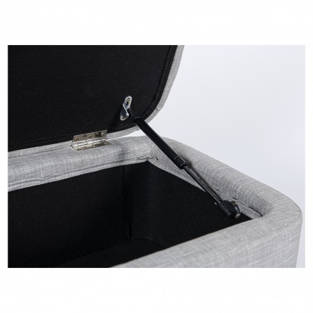 End-of-bed bench WSS964 with storage and hairpin legs