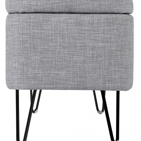 End-of-bed bench WSS964 with storage and hairpin legs