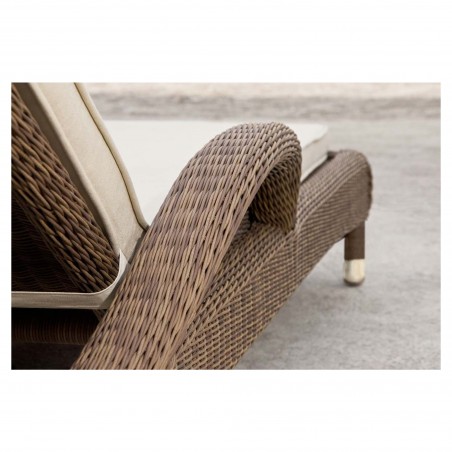 San Marino adjustable sunbed with cushion