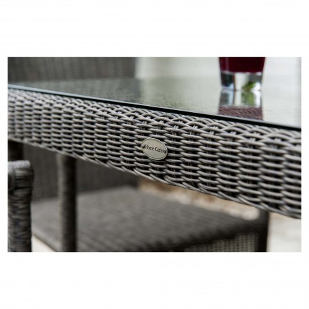 Monte Carlo square table on glass top