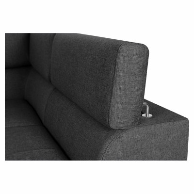 Parma panoramic sofa bed with 2 boxes in imitation and fabric