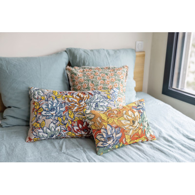 Alba embroidered cushion