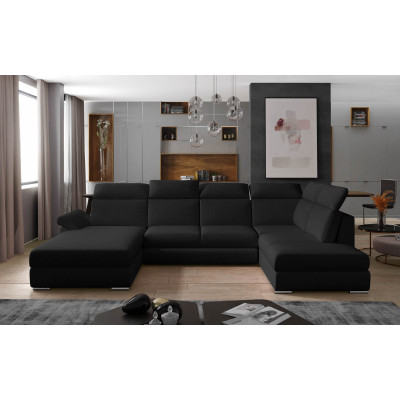 Evanell left panoramic convertible corner sofa