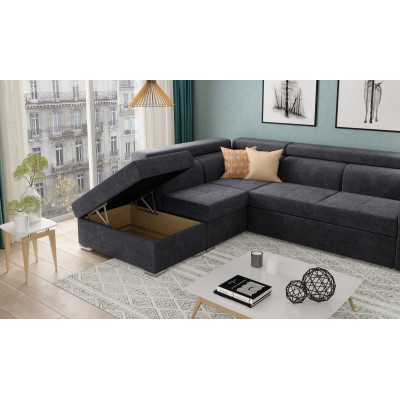 Ivy Left Convertible Corner Sofa with Storage