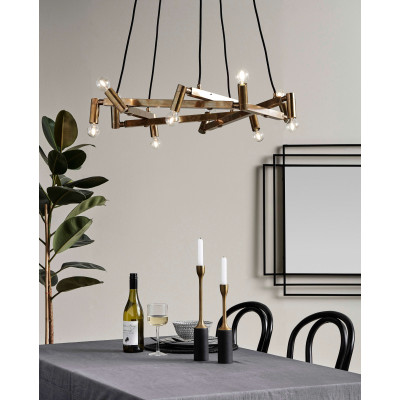 F/10 brass chandelier