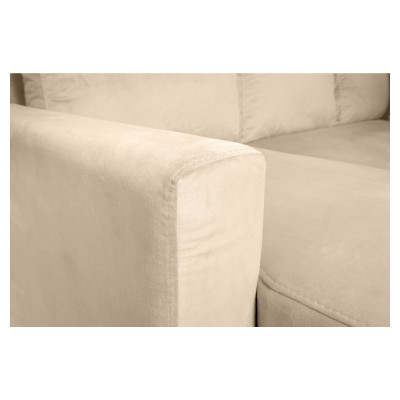 Maria reversible velvet convertible corner sofa