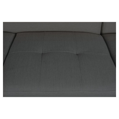 Rio Scandinave convertible left corner sofa with black wood legs