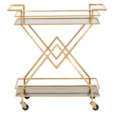 Trolley with dark glass