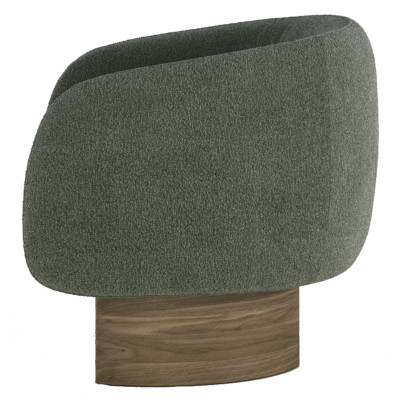 Nido walnut lounge chair