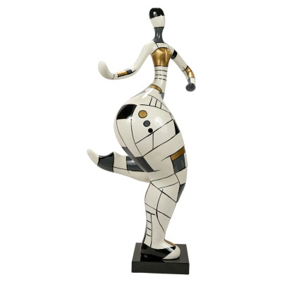 Gold and silver dancer sculpture