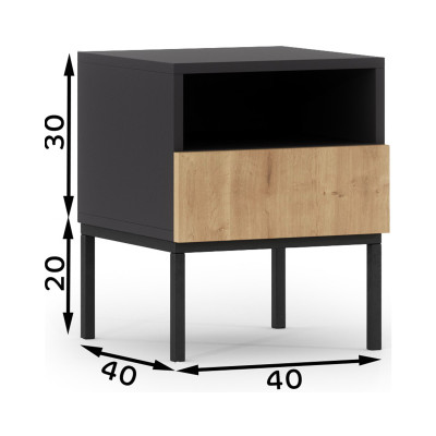 Lanzzi bedside table