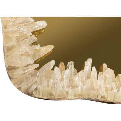 Natural quartz mirror
