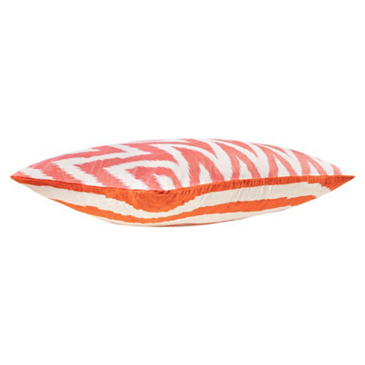 Ikat Cushion with Rectangular Stripe Patterns