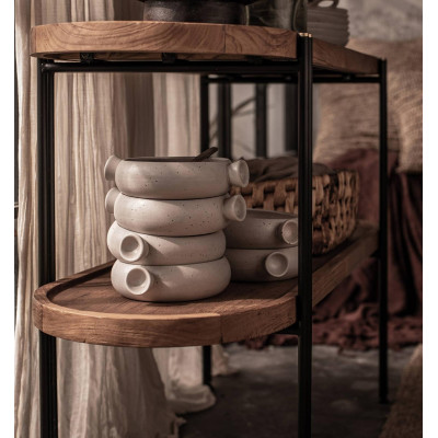 Coco side table with 2 trays