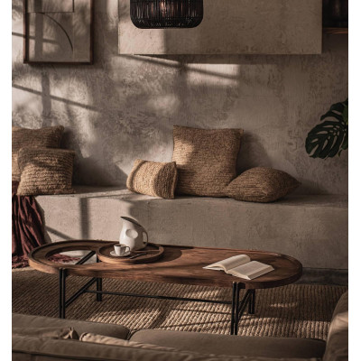 Coco coffee table with tray