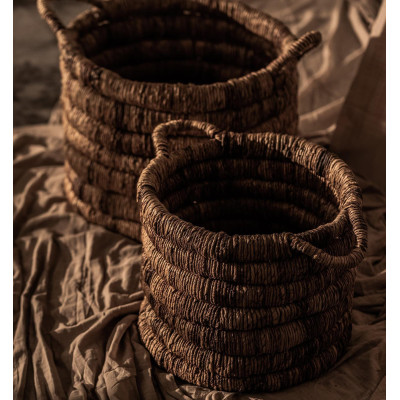 Caterpillar Sago round basket