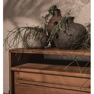 Outline dresser with 2 drawers and 1 open shelf