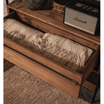 Outline open cabinet with 1 drawer