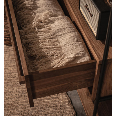 Outline open cabinet with 1 drawer