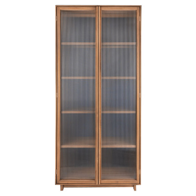 Motion glass cabinet with 2 doors