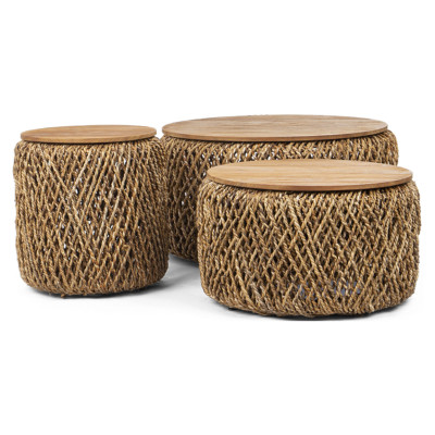 Set of 3 Knut coffee tables