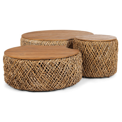 Set of 3 coffee tables Knut Padi C