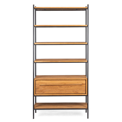 Outline open cabinet with 1 drawer