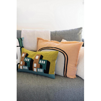 Laly bicolour cushion