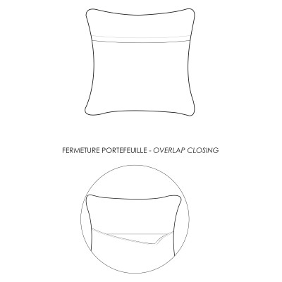 Laly bicolour cushion